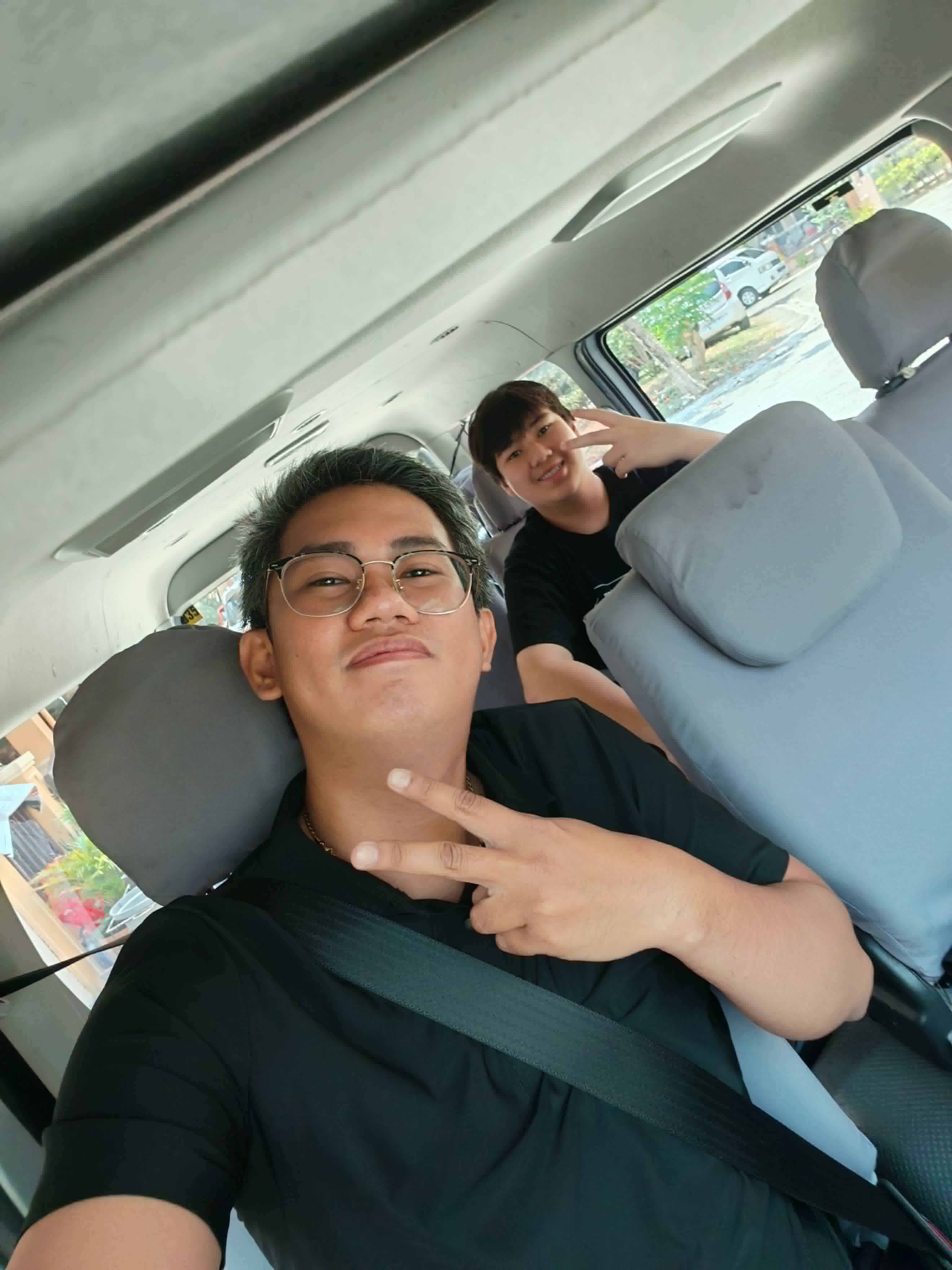 With our customer 9